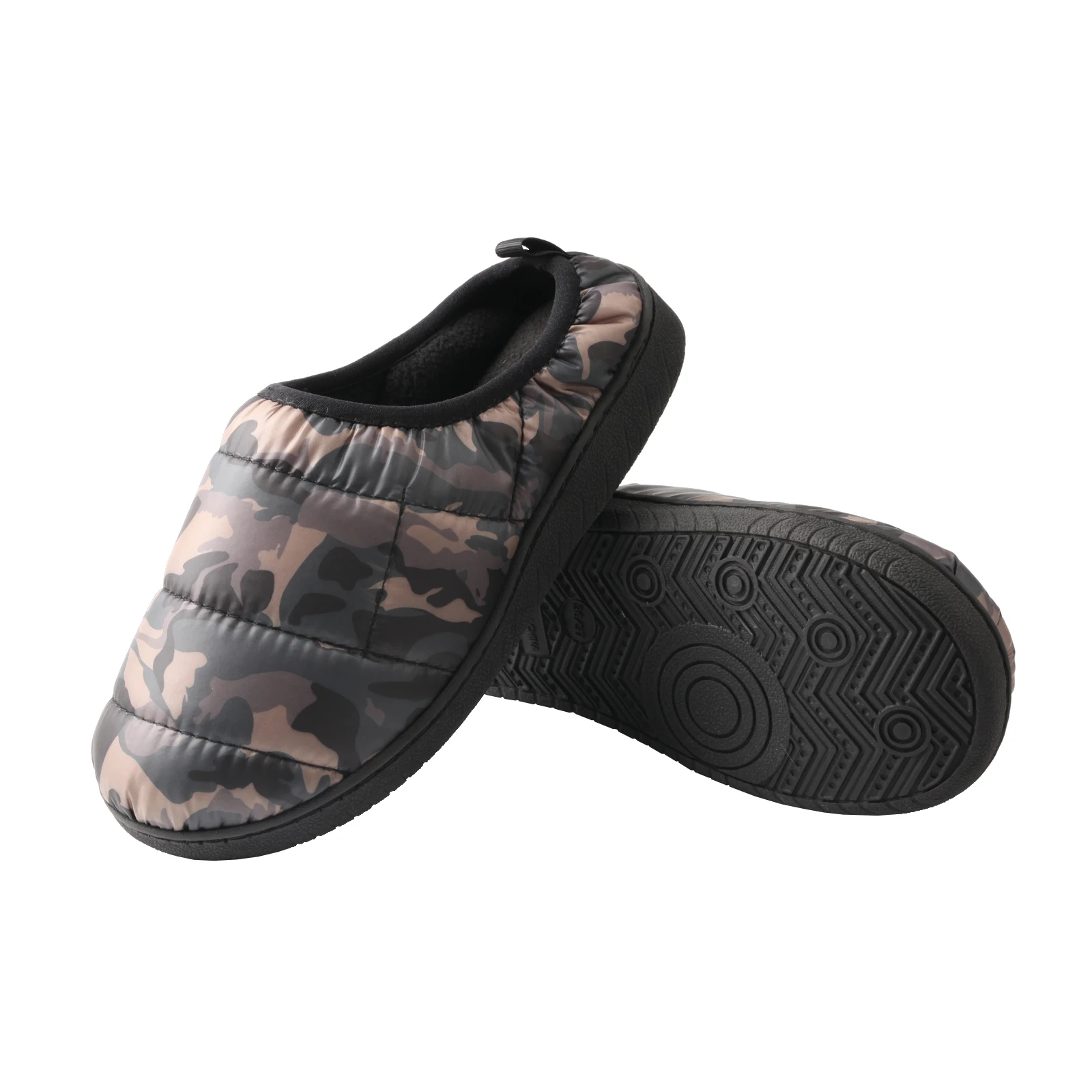 Фото TMA EYES Классические пуховые хлопковые тапочки с полупакетом на каблуке, зимняя удобная домашняя обувь, мужские и женские большие размеры №3