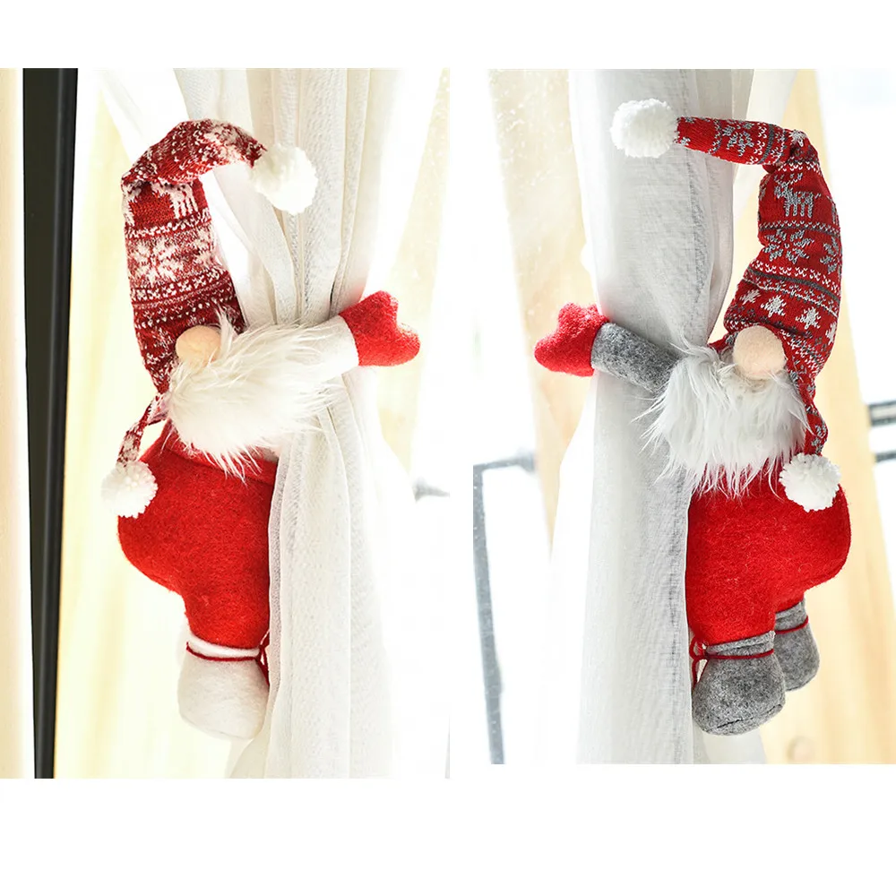 

Пуговица-занавеска на Рождество, кукла гном без лица, украшение для дома, Шведский томте, кулон, подарки, рождественские украшения, новый год...