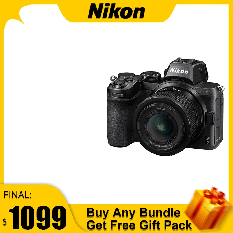 Nikon Z5 FX-формат беззеркальная камера цифровая камера с объективом NIKKOR Z 24-200 мм F4 компактная камера Профессиональная фотография