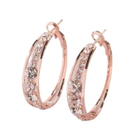 1 pair great gift good workmanship metal hoop temperament clip earrings jewelry accessory elegant hoop earrings ear clips