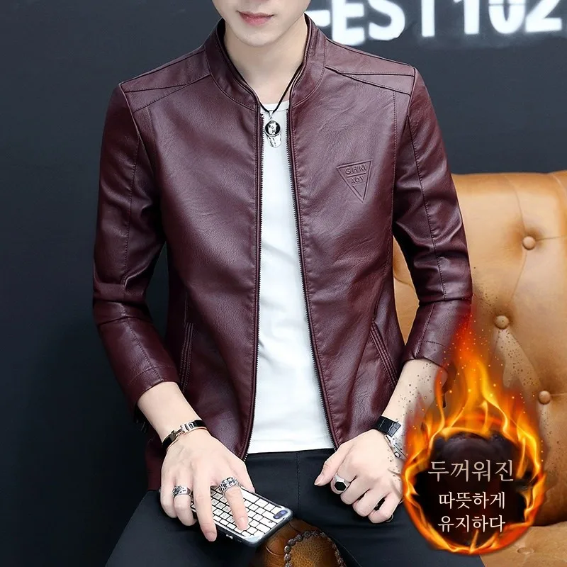 Маленькая мужская одежда зимняя молодежная верхняя XS маленькая кожаная куртка 60