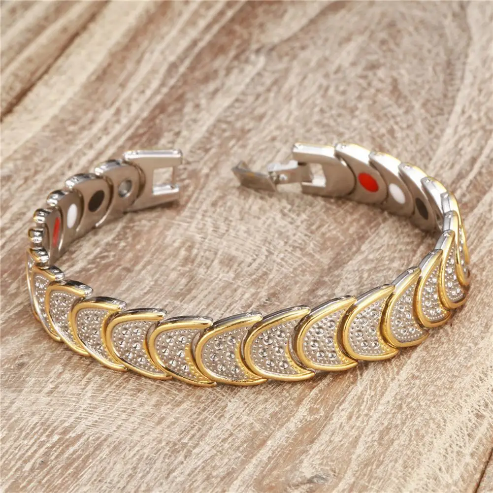 

Healthy Care Perfect Gift Half Moon Men Women Magnetic Bangle for Party