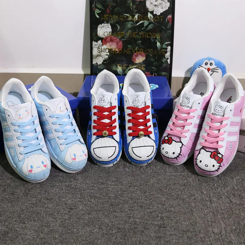 

Hello Kitty Shoes Female Shell-toe Shoes Female Students All-match Sports White Shoes Female Cute Women's Shoes