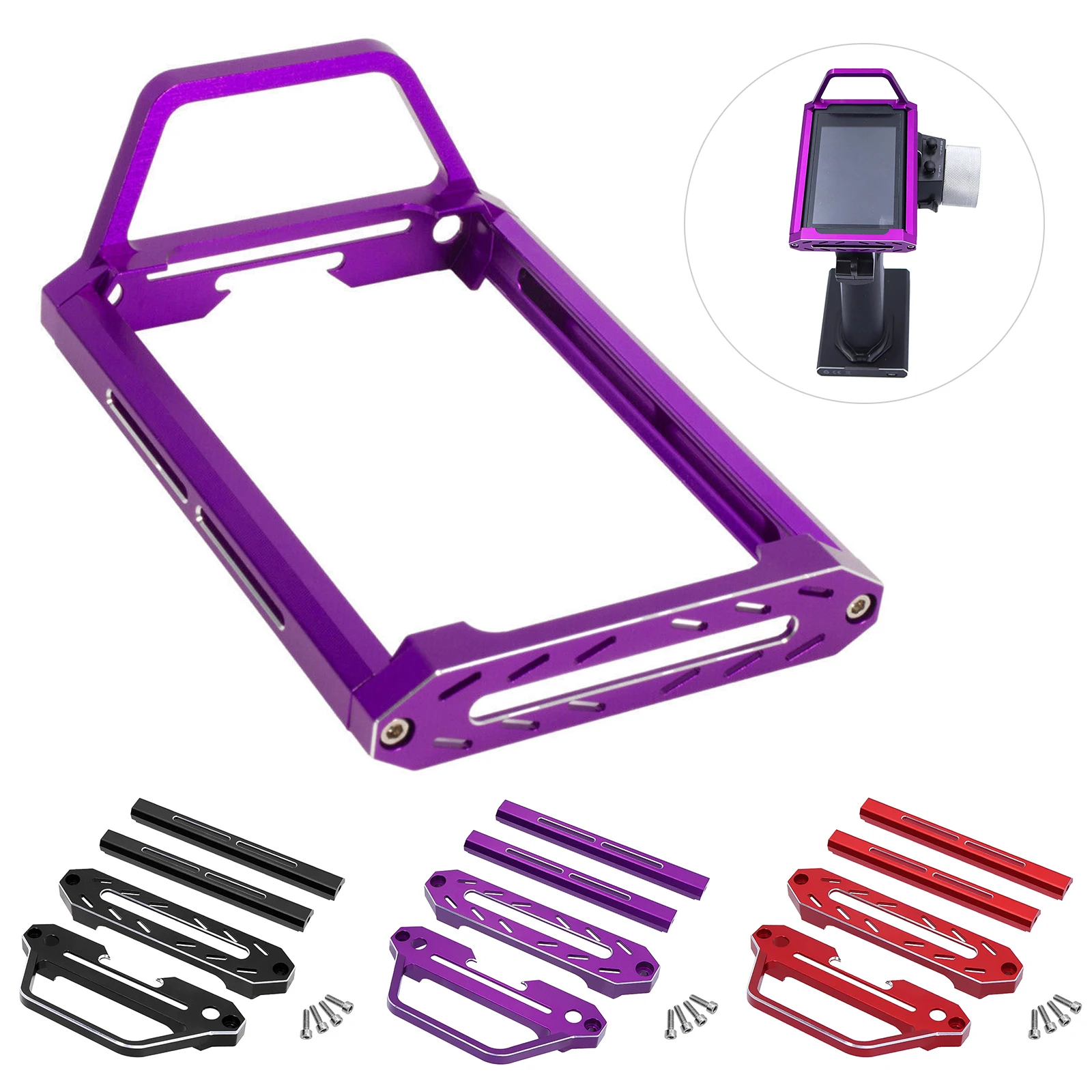 

RC Metal Transmitter Protector Frame For Flysky Noble NB4/NB4 Pro YA-0711BK