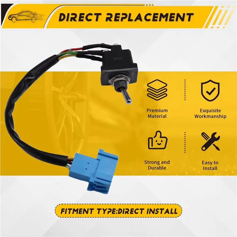 Переключатель (тумблер) для экскаваторов Volvo EC200B, EC210B, EC240B, EC290B, EC360B, EC460B, EC700B, номер детали 14626841 (art.: 3920d8ded2126) - 3920d8ded2126