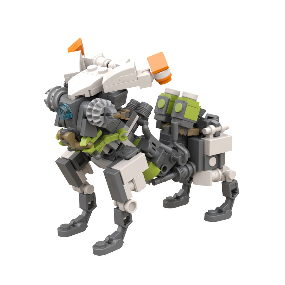

MOC Game Creativity Building Block Horizon Zero Dawn Broadhead Assembling Series Robotic Armor Mounted Robot DIY Block Toy Gift