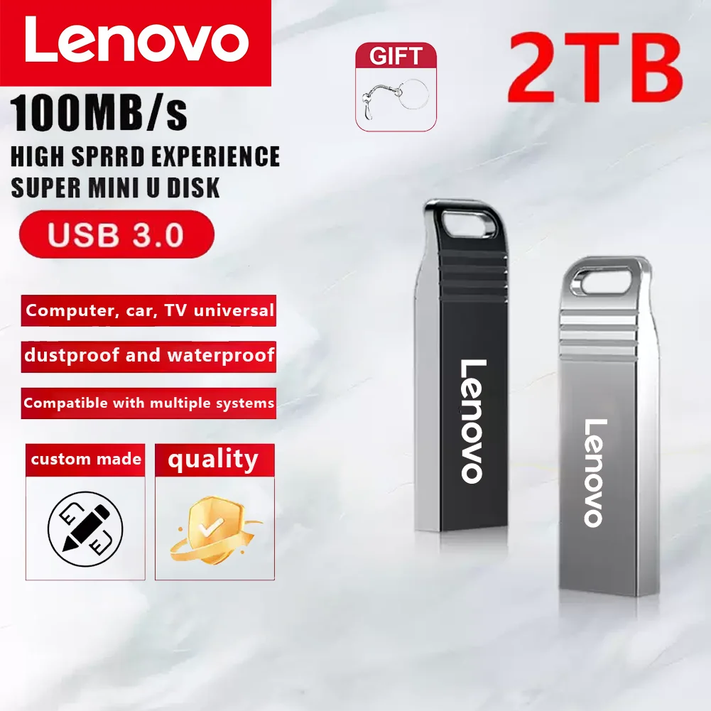 Высокоскоростной металлический флэш-накопитель 1 ТБ 512 ГБ 256