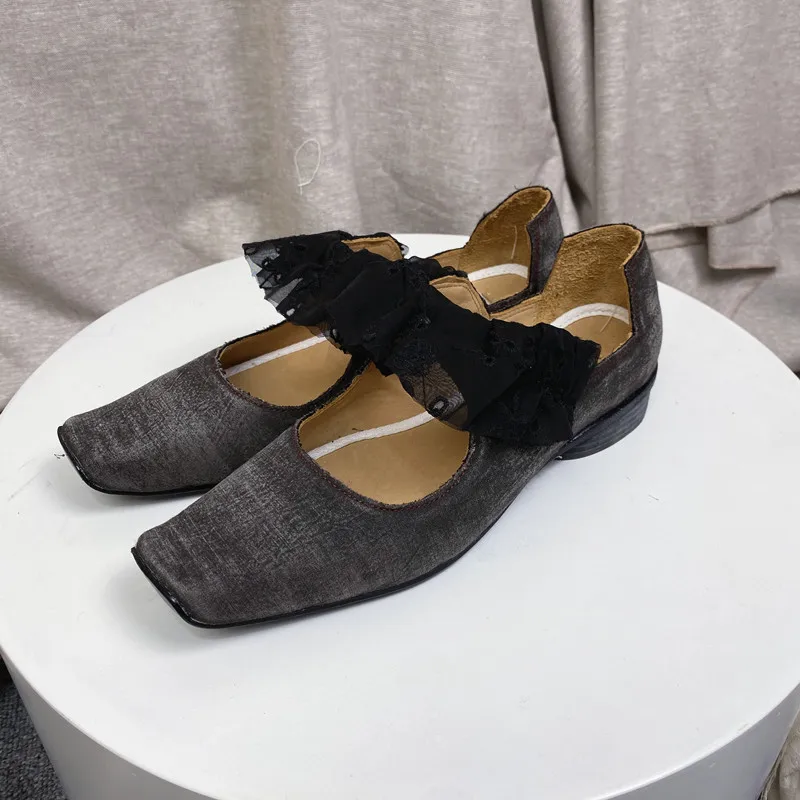 

Туфли женские классические в стиле ретро, Туфли Мэри Джейн, низкий каблук 3 см, квадратный носок, плоская подошва, элегантные, 2023