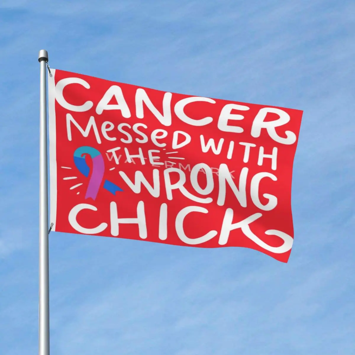 

Подарок химиотерапии для выживания рака щитовидной железы сине-розовый цвет органический полиэфирный материал с металлическими Люверсами устойчивая к выцветанию драпировка