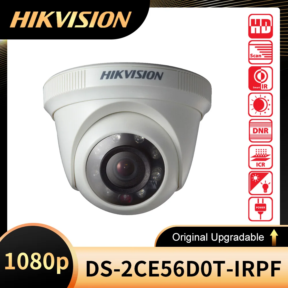 

Оригинальная револьверная камера hikvision DS-2CE56D0T-IRPF HD 1080p для помещений, переключаемая TVI/AHD/CVI/CVBS