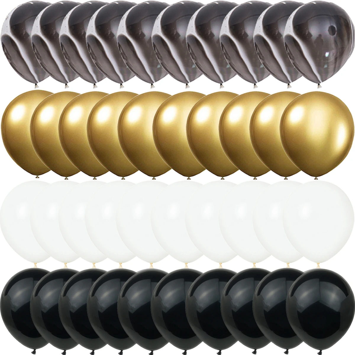 

40 шт., латексные воздушные шары с конфетти