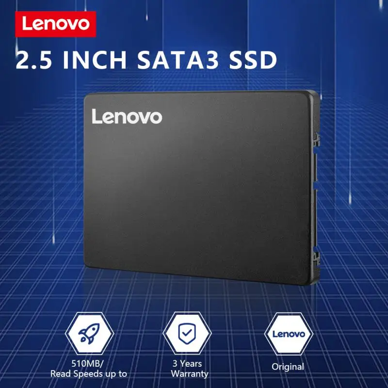 

Lenovo SSD 256 ГБ 128 ГБ 512 ГБ твердотельный накопитель 2,5 дюйма SATA 3 HD SSD твердотельный накопитель Жесткий диск для ноутбука настольного компьютера