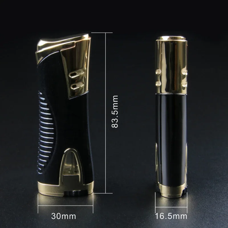 1-струйная турбогазовая зажигалка с квадратным боковым скользящим колесом