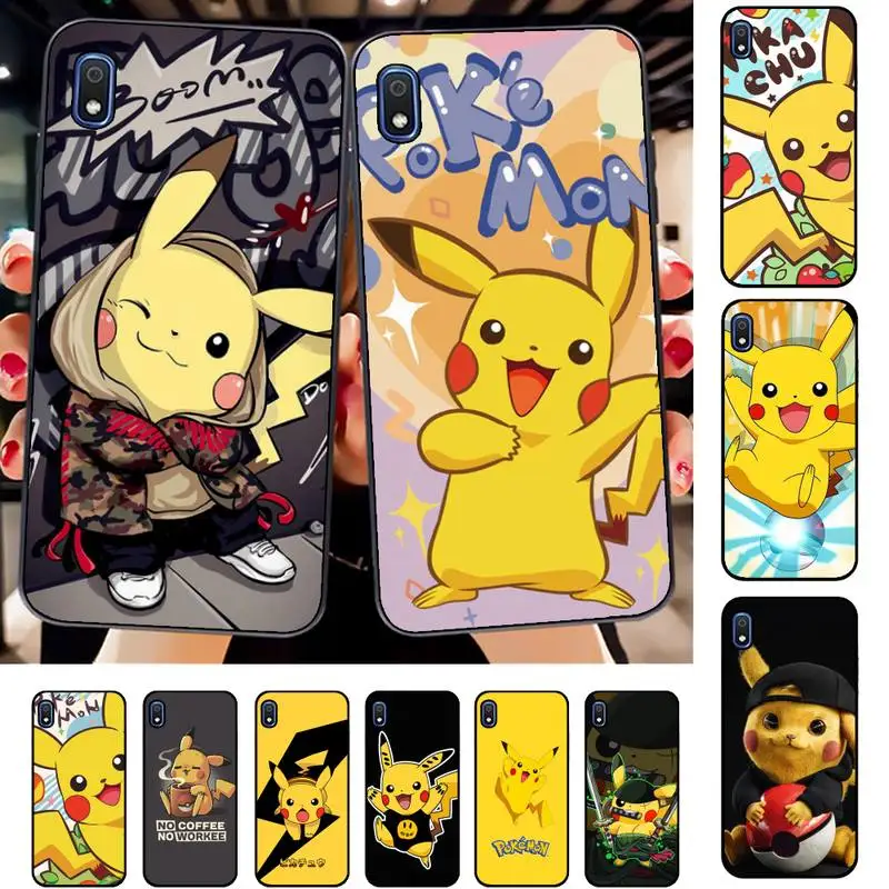 

BANDAI Cute Pikachu Phone Case for Samsung A51 01 50 71 21S 70 31 40 30 10 20 S E 11 91 A7 A8 2018