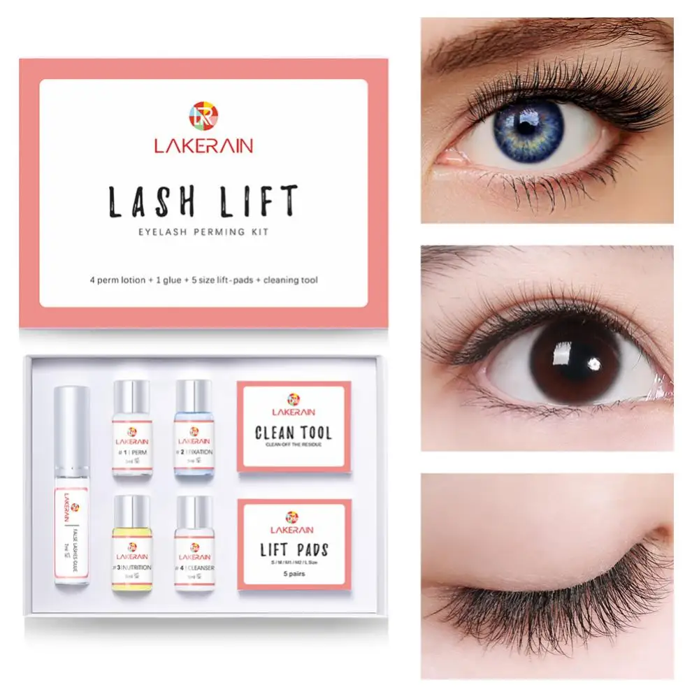 Simple Eyelash Perm Set Eyes Makeup Lifiting Eyelash Enhancer Kit Perming Lotion Fixation Glue Eyelash Curly Eye Makeup Cosmetic
