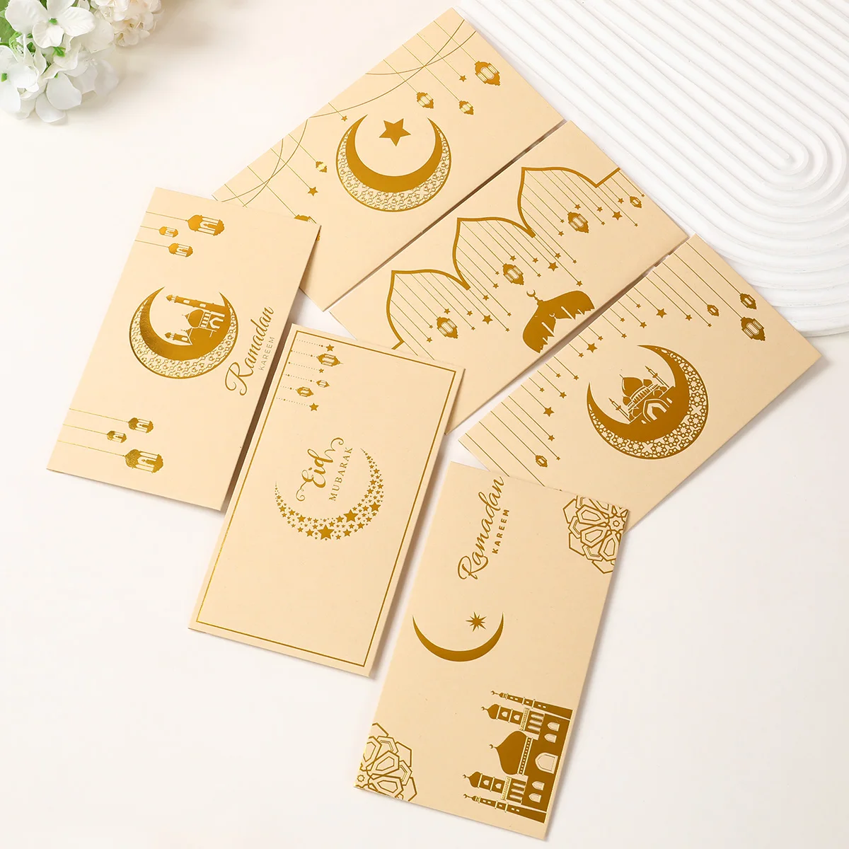 Ид Мубарак красный конверт Рамадан Карим декор для дома 2025 исламская