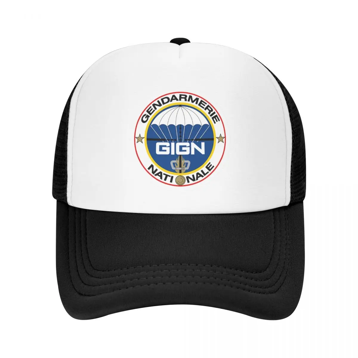 

Fashion Gendarmerie GIGN French Police Forces Baseball Cap Trucker Hat for Men Women Breathable Snapback Caps Outdoor Sun Hats