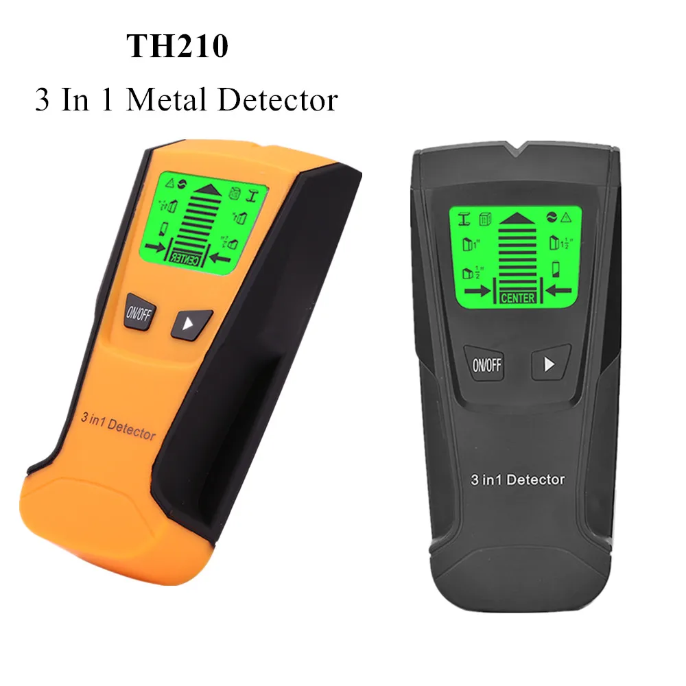 Металлоискатель 3 в 1 цифровой детектор для обнаружения стен металла дерева