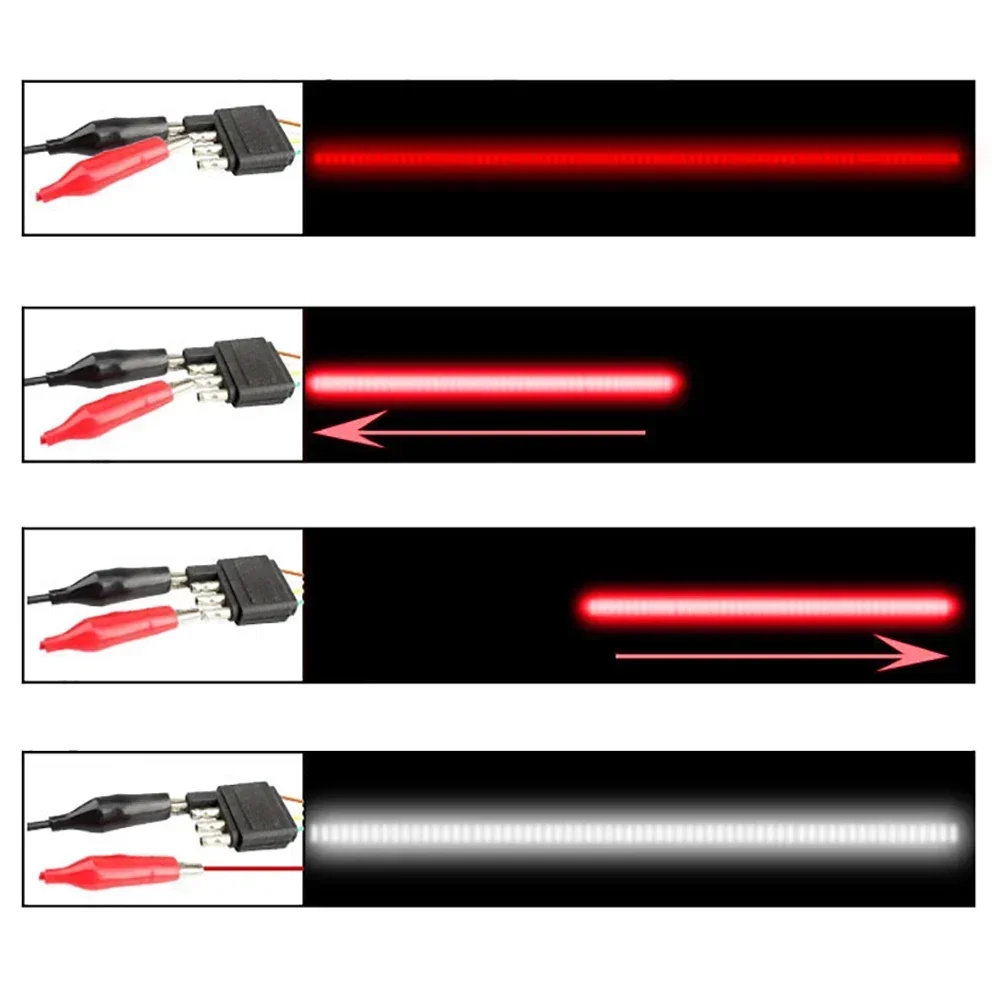 12 В 48 дюймов автомобильный стоп-сигнал поворота предупреждающий сигнал гибкая