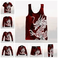 vitinea new 3d full print chinese dragon t shirtsweatshirtzip hoodiesthin jacketpants four seasons casual p31