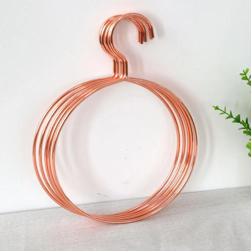 

Прочная розово-Золотая вешалка для полотенец, шаль, шарф, вешалка для полотенец, круглая удерживающая одежда, 10 шт.