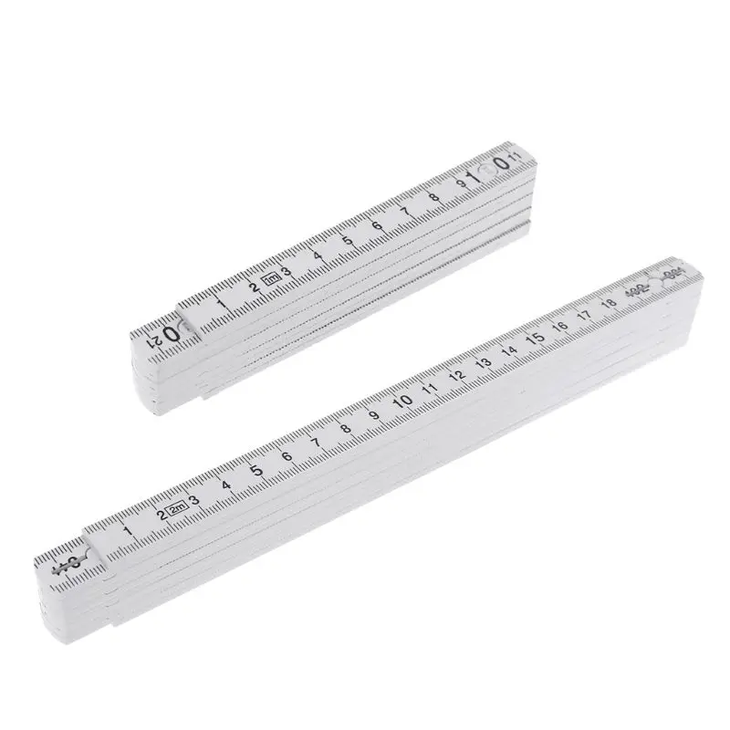 Craftsman Folding Measuring Ruler Foldable Ruler Woodworking ABS Metric Ruler Drop shipping