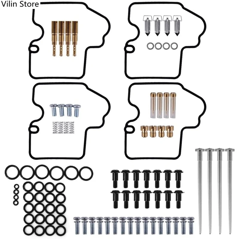 

Carburetor Repair Rebuild Kit Gaskets Jets Fits for Yamaha YZF R6 600 1999 2000 2001 2002 Carb