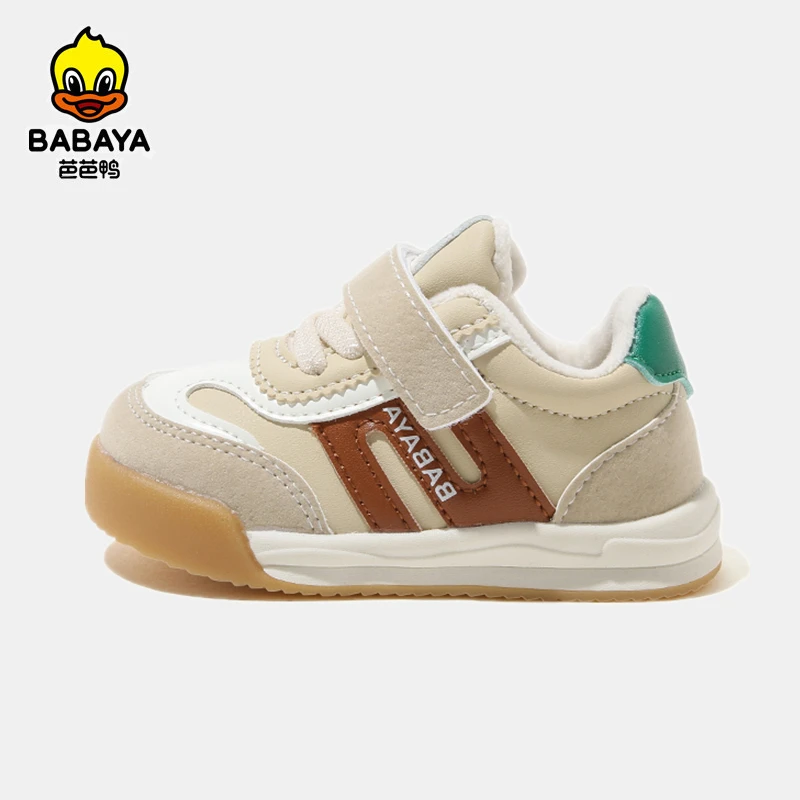 Babaya Toddler Shoes Boys Plush Cotton Shoes Winter Shoes Children 2022 New Fashion Girl Baby Sports Casual Shoes for Kids