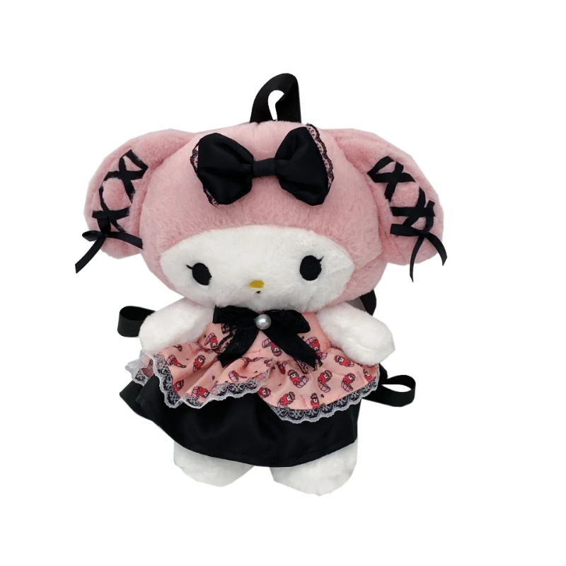 Новый модный мультяшный милый Sanrio Kuromi MyMelody большой емкости для девочек плюшевая