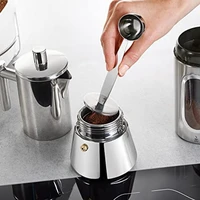 coffee measuring spoon powder pressing spoon bean spoon powder hammer special stainless steel powder pressing mocha pot