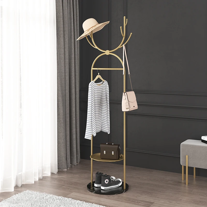 

Hat Rail Nordic Coat Racks Clothes Bedroom Corner Organizer Storage Open Coat Racks Indoor Percheros Para Ropa Furniture HDH