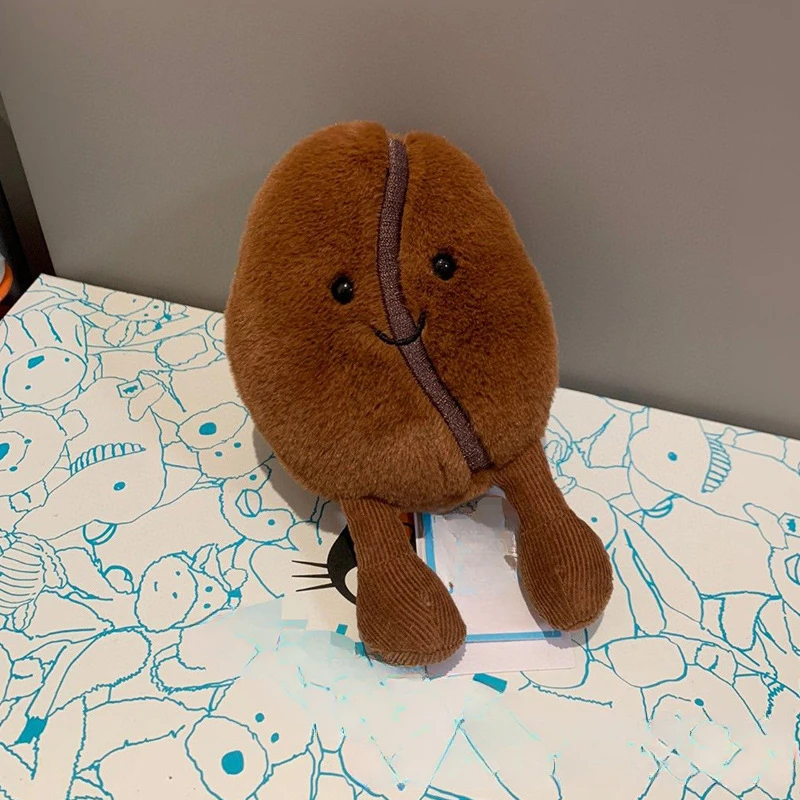 Jellycat с бирками забавная плюшевая успокаивающая игрушка-компаньон кофе в зернах
