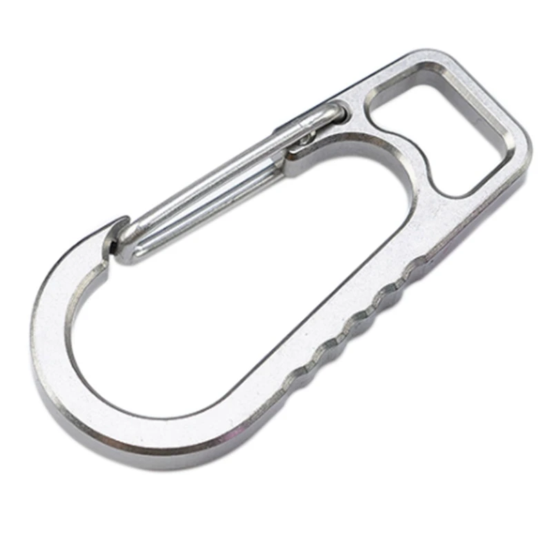 

Кольцо для ключей из титанового сплава, висячая пряжка, эластичное кольцо, быстрое подвесное уличное многофункциональное карабин