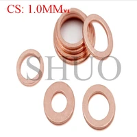 20pcs copper washer sump plug oil seal fittings cs1 0mm boat crush gasket flat seal ring tool accessories