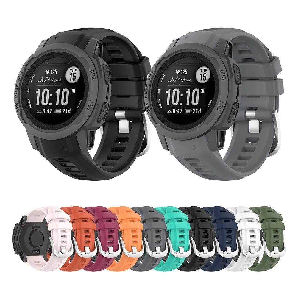 

Ремешок для часов Garmin Instinct 2S, силиконовый браслет для Garmin умные часы унисекс, дышащий браслет высокого качества
