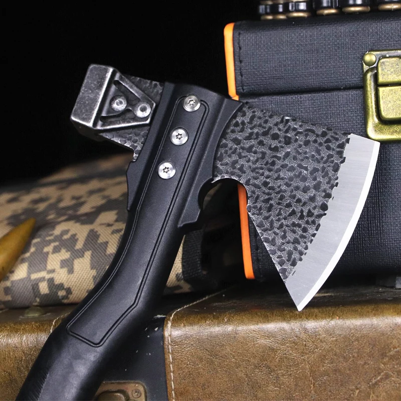 Черный тактический топор Dehong для кемпинга многофункциональный Топор с ручкой из