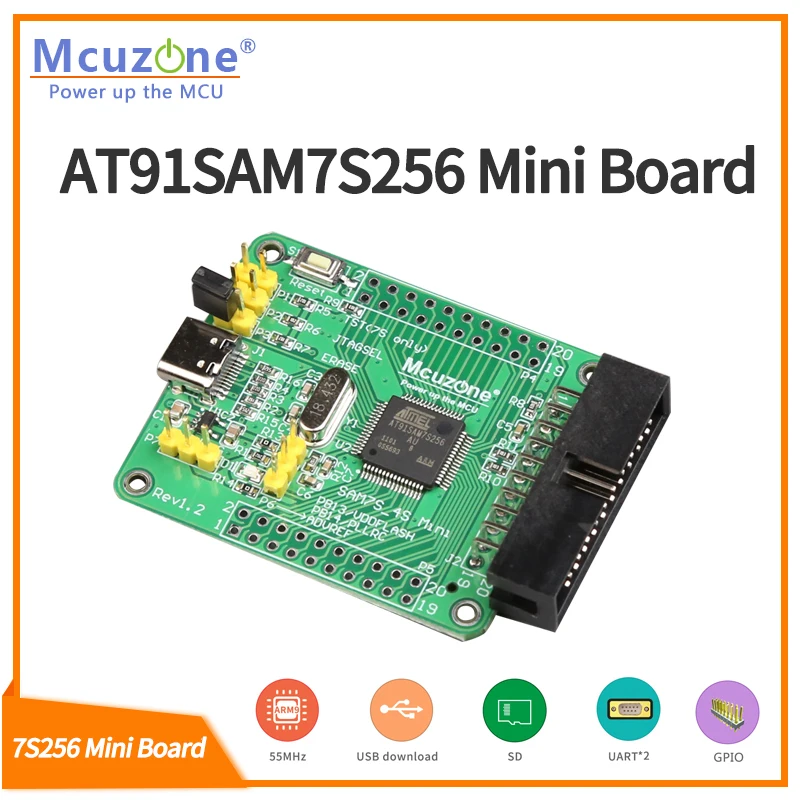 AT91SAM7S256 мини плата (комплект разработки ARM7) 7S256 SAM7S256 USB вниз JTAG микрочип ATMEL