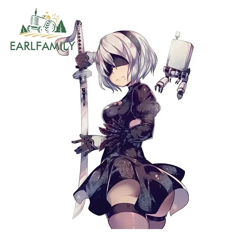 EARLFAMILY 13 см x 5,1 см, наклейки на автомобиль с изображением сексуального аниме (NSFW), креативные персонализированные наклейки, солнцезащитные виниловые наклейки, забавные наклейки для защиты дверей автомобиля (art.: 3920d8bca91cd) - 3920d8bca91cd