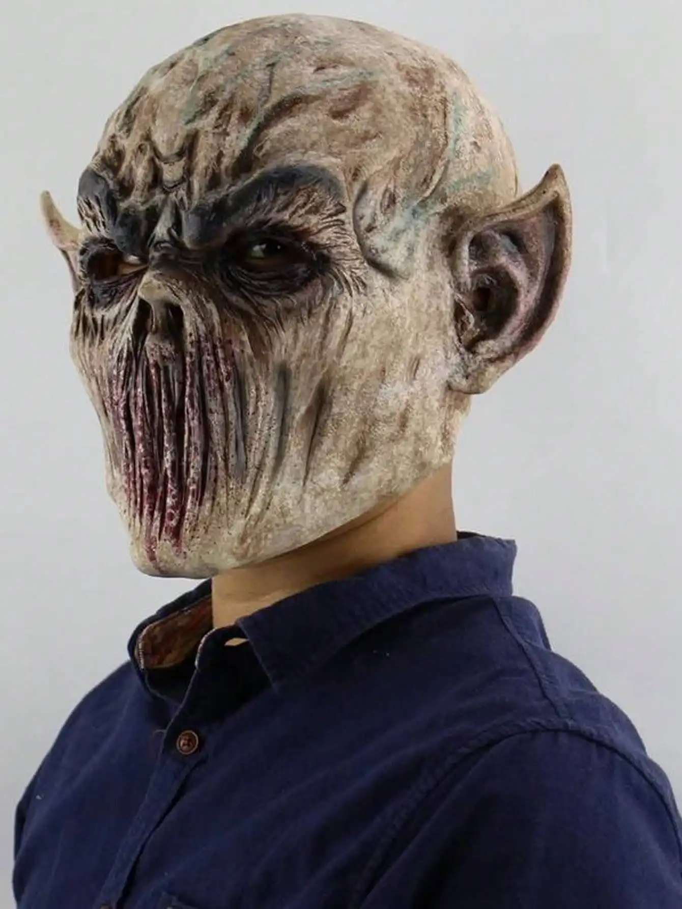 Маска на Хэллоуин Пасхальная латексная маска клоуна ужасная демон мясника