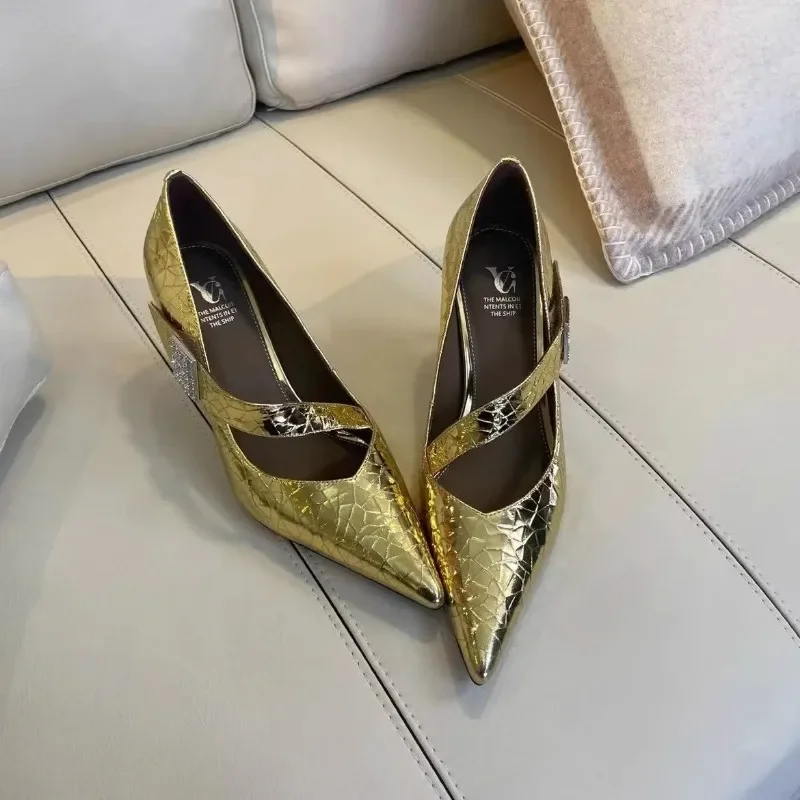 Туфли-лодочки пикантные женские туфли на высоком каблуке 2024 трендовая мода