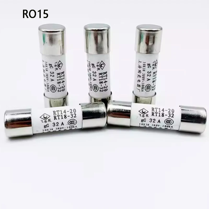 Керамический электрический заводской предохранитель RT14 RT18 gG 1A-32A цилиндрическая
