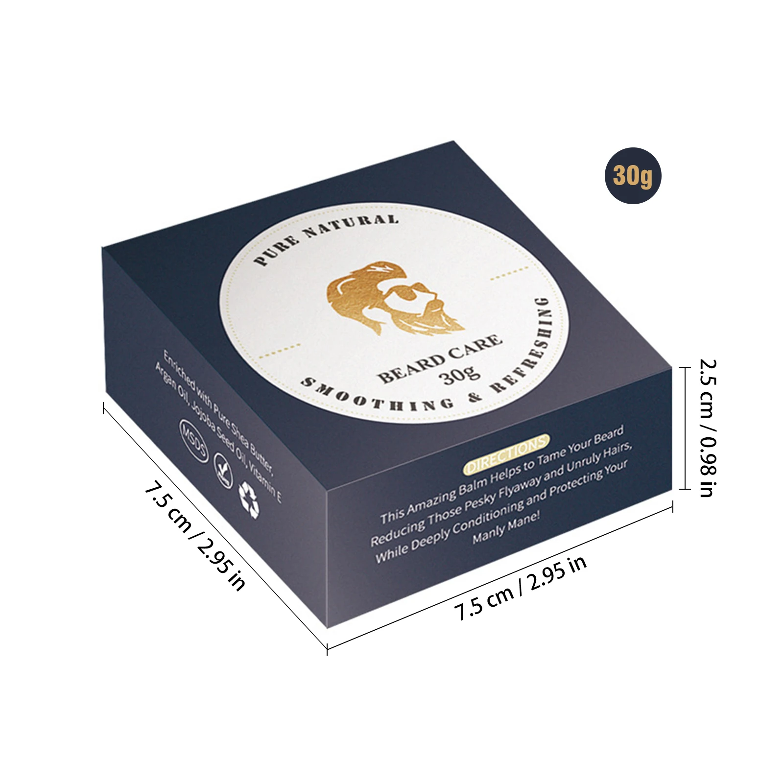 Крем для бороды натуральный бальзам ухода за бородой мужчин кондиционер