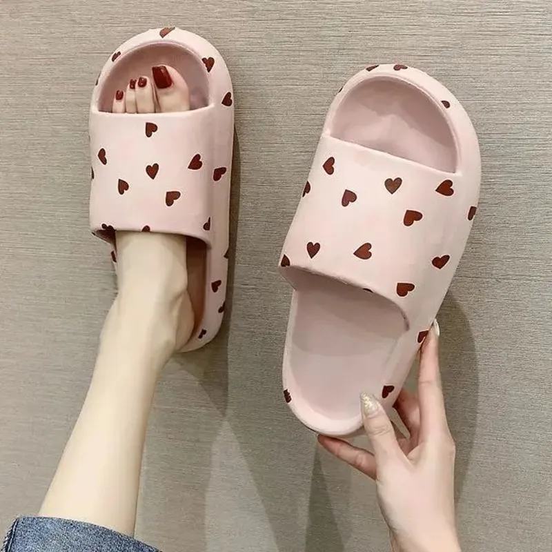 2022 Summer Home Women Sandals Simple House Slippers Non-slip Bathroom Slides Flip Flops Couples Unisex Bottoms Slippers