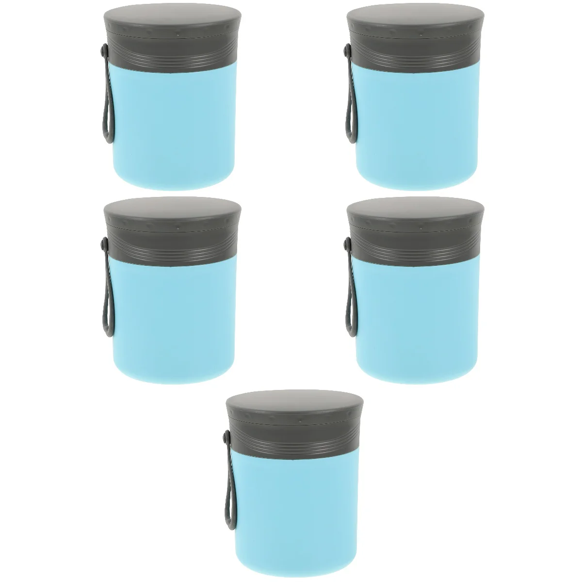 

5x Portable Multi-function Convenient Creative Practical Insulated Cup With Spoon Breakfast Cup for Home Office School