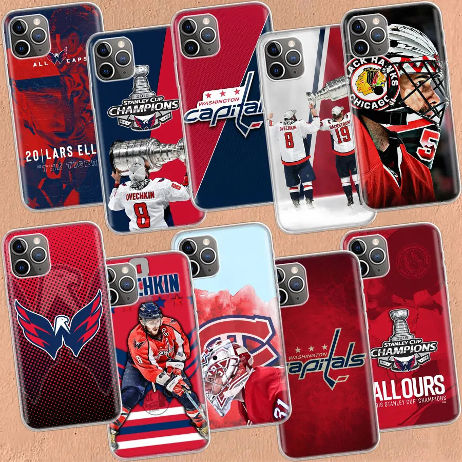 

Capitals Hockey Alexander Ovechkin Phone Case For Apple Iphone 11 12 Mini 13 Pro Max SE 2020 X XS XR 8 Plus 7 6 6S 5 5S SE Cover