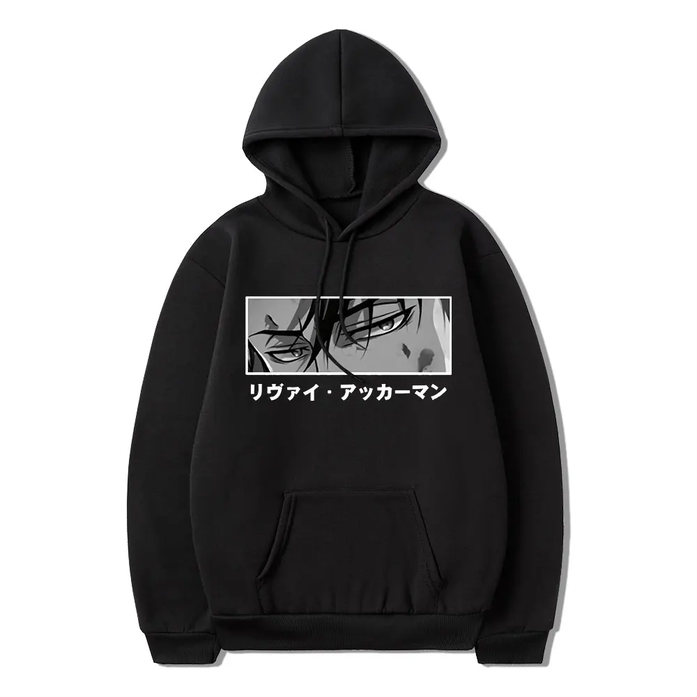 

Толстовка мужская зимняя с длинным рукавом и принтом «атака на Титанов»