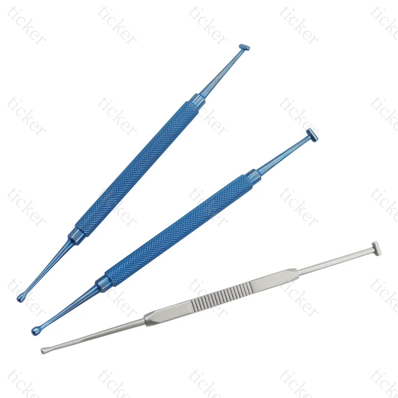 

Stainless steel /Titanium Double-ended Scleral Depressor with pocket clip ophthalmic surgical instruments