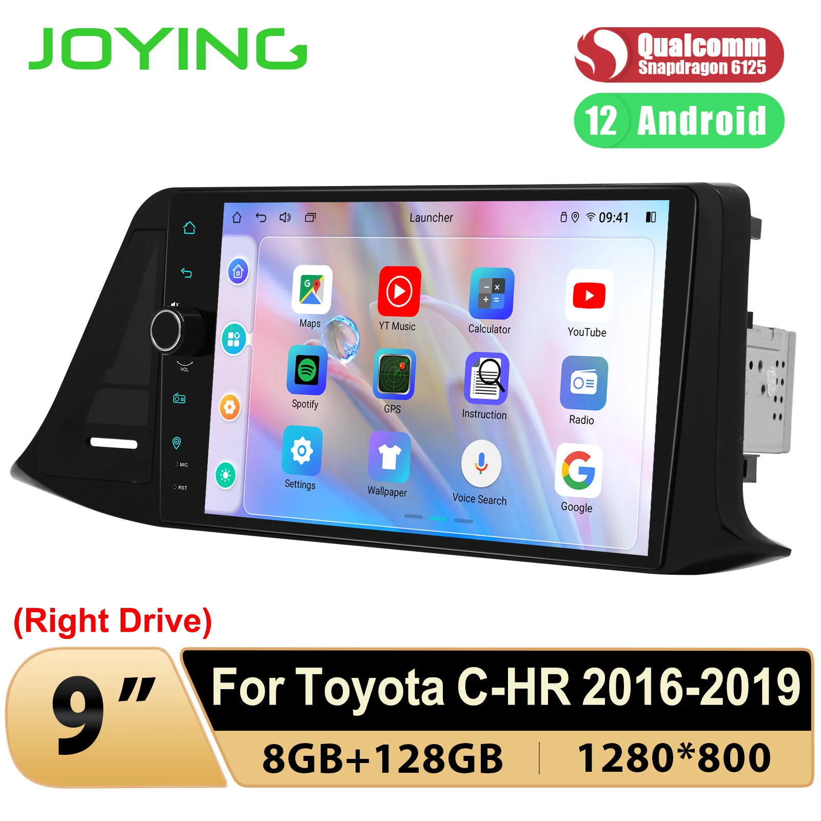 JOYING Новое поступление 9 &quotAndroid 12 0 автомобильное радио стерео GPS-навигация для Toyota
