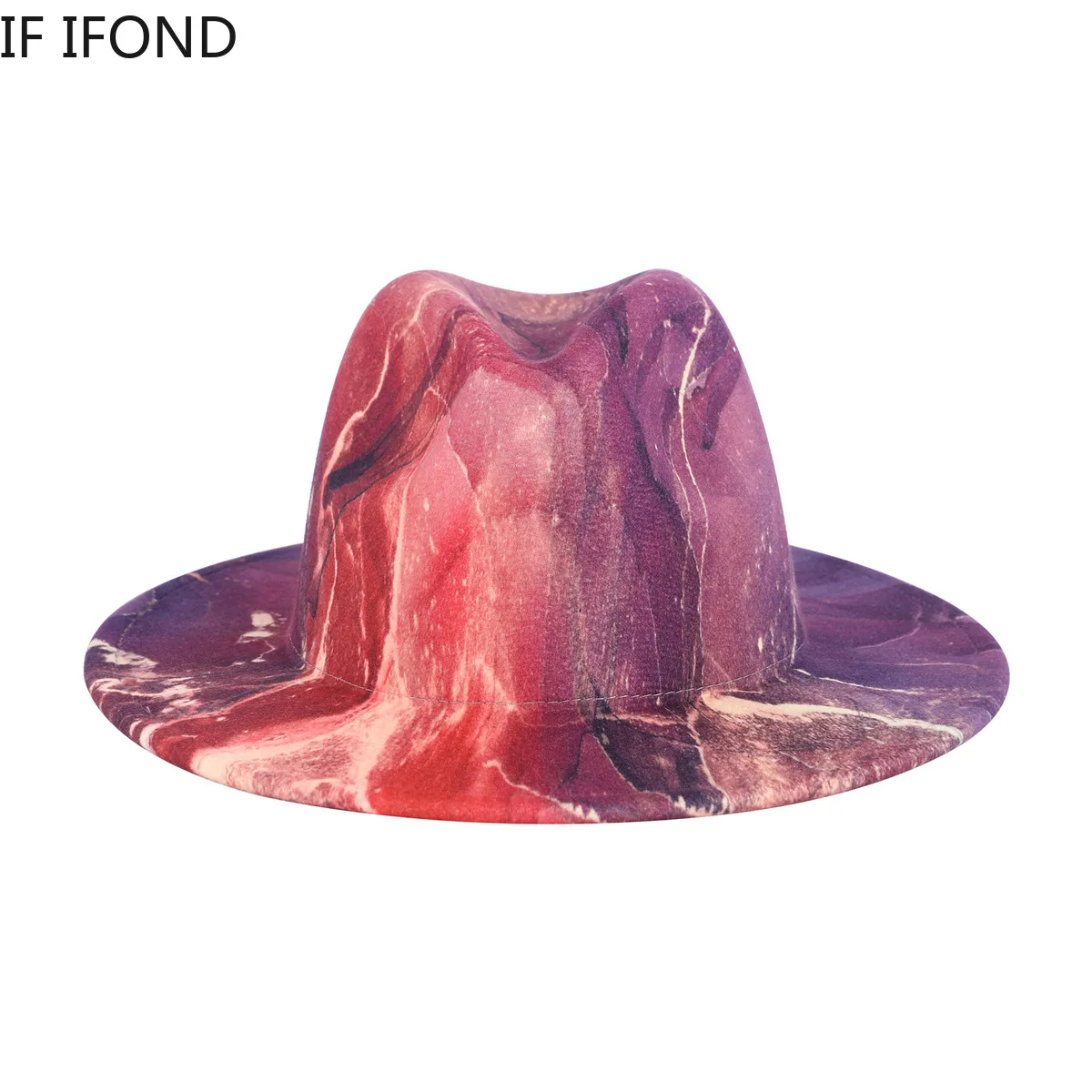 Женская фетровая шляпа для уличного платья с 3D градиентом 2022 | Фетровые шляпы