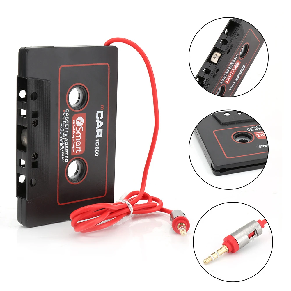 

​Car Cassette Tape Adapter 3.5mm Car AUX Audio Tape Cassette Converter For Phone Car CD Player MP3 MP4 Car Tape Player